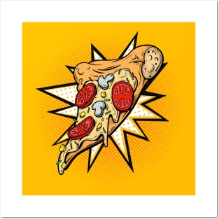 Pizza slice Posters and Art